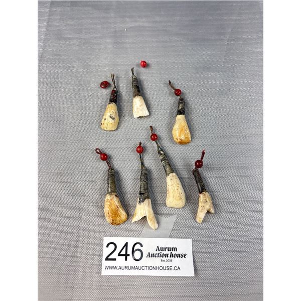 Antique Aboriginal Animal Teeth Decorations? (7 Pcs)
