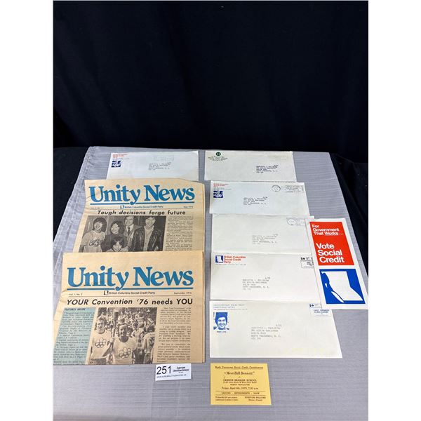 A Lot of 1970s "Social Credit" Party Paper Ephemera