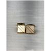 Image 4 : 2 Pairs of Gold w/ Mother of Pearl Cufflinks + 1 Tie Pin