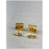 Image 5 : 2 Pairs of Gold w/ Mother of Pearl Cufflinks + 1 Tie Pin