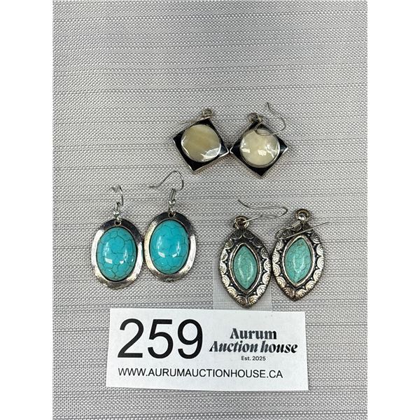 3 Pairs of Vintage Earrings