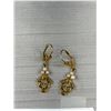 Image 5 : 2 Pairs of Gold Filigree Design Dangle Earrings