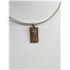 Image 2 : Sterleing Silver Choker Necklace w/ Pendant Marked 925 + Hallmark