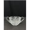 Image 6 : Beautiful Vintage Sawcut Crystal Larger Cream and Sugar and 10" Vase