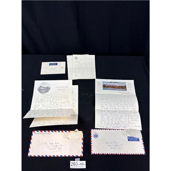 Early Letters and Envelopes From C.P. + C.N.R Hotels Stationery