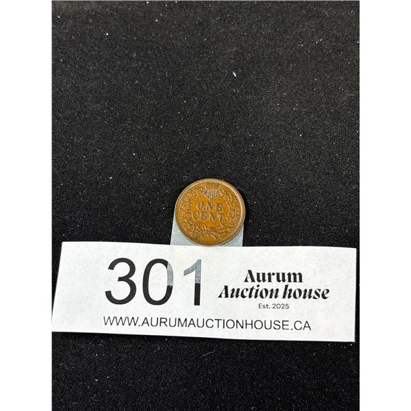 An 1886 Indian Head 1 Cent Coin in Very Good Condition