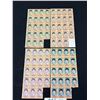 Image 2 : Original 1964 Set of Hallmark Beatles Stamos (95 to 100 Stamps) 5 Sheets Missing 5 Stamps