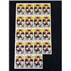 Image 3 : Original 1964 Set of Hallmark Beatles Stamos (95 to 100 Stamps) 5 Sheets Missing 5 Stamps