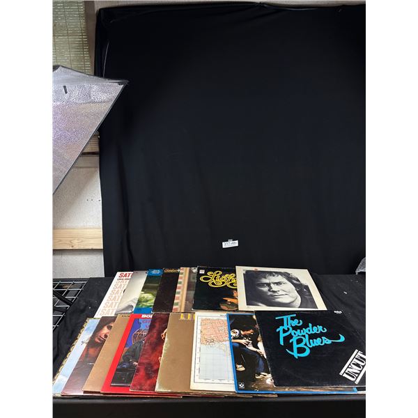 Lot of 15 Vintage Rock LPs 6 Gordan Lightfoot, David Bowie, 2 Lighthouse, Don Mclean +