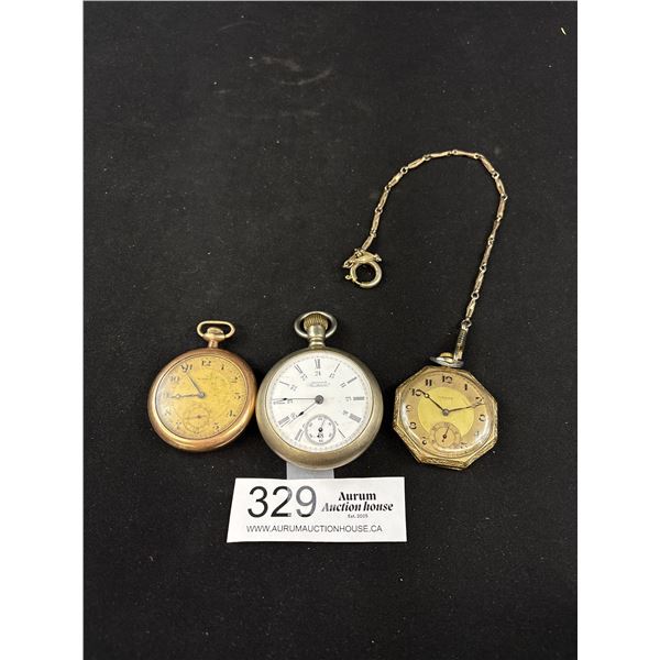 3 Antique Pocket Watches