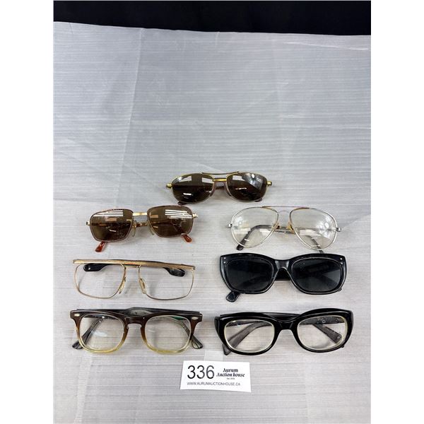 Lot of 7 Vintage Mens Eyeglasses Frames
