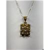 Image 2 : Vintage 925 Sterling Silver Chain w/ Pendant Necklace