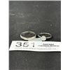 Image 1 : 2 Sterling Silver Rings, One Marked 800 (80%) Silver