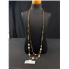 Image 1 : 2 Vintage Strands Glass Beads Necklace, Extreme Length