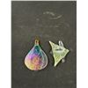 Image 5 : 3 Outstanding Glass Pendants + 2 Brooches