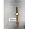 Image 1 : Gold Plated Stainless Steel Titan Quartz Watch w/ Date Battery Required, Glass Cracked, Otherwise in