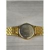 Image 3 : Gold Plated Stainless Steel Titan Quartz Watch w/ Date Battery Required, Glass Cracked, Otherwise in