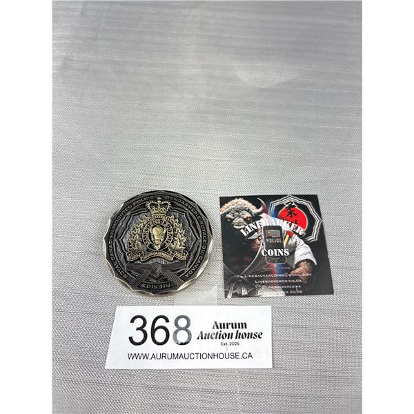 New RCMP Linebacker Challenge Coin
