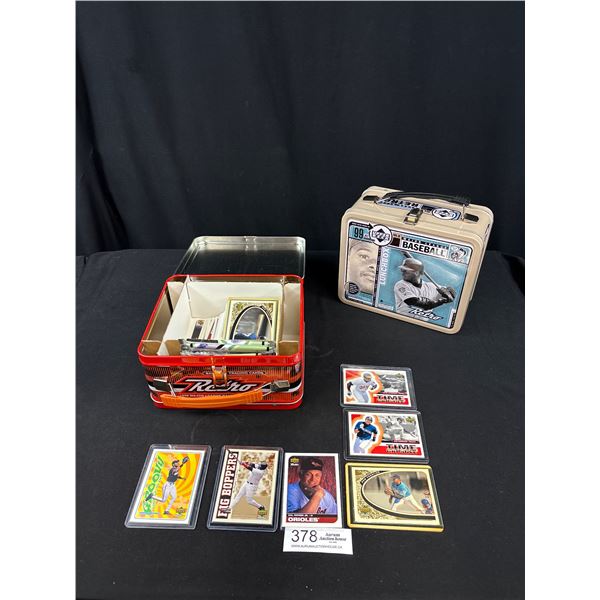2 Sports 2 Upper Deck Baseball Lunchboxes Filled w/ Sports Cards