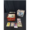 Image 1 : 2 Sports 2 Upper Deck Baseball Lunchboxes Filled w/ Sports Cards