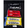 Image 1 : Lot of 3 New Car Seatball Shoulder Covers, Acura, Toyota and BMW