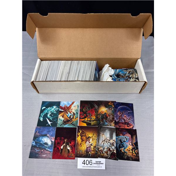 Long Box of Blue Prints of The Future Trading Cards + Others