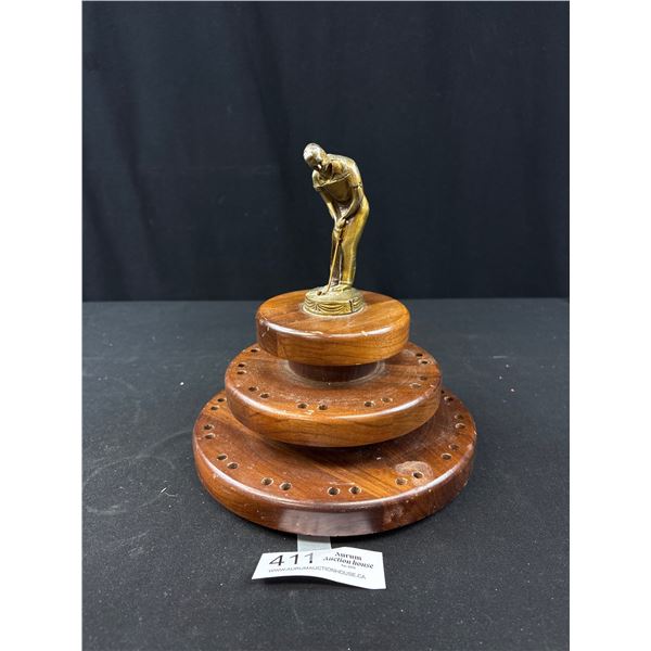 Vintage Gulf Trophy and Tea Holder