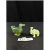 Image 1 : 2 Old Jade Carved Animal Figures