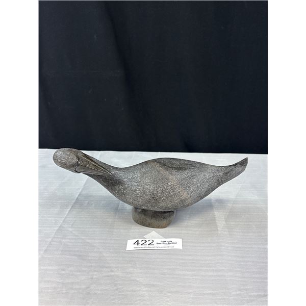 Heavy Hand Carved Stone Bird Sign