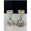 Image 5 : Lot of 3 Candlestick Holders, One Marked 925 Others Silver Plated