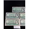 Image 2 : Lot of Canadian 1954 $1 Banknotes