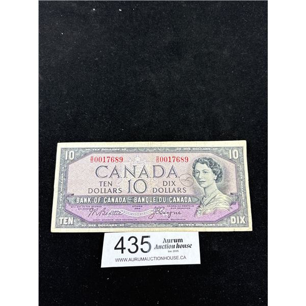 1954 $10 Bank of Canada Banknote