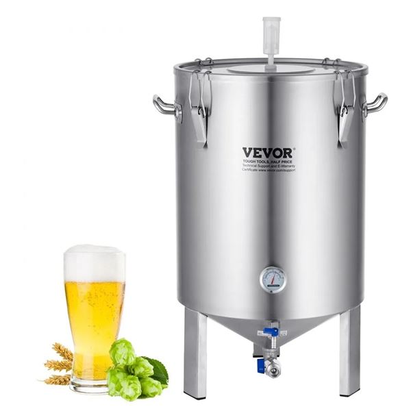 Stainless Steel Kettle, 16 GALLON Beer Brew Fermentor