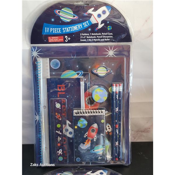 Space Theme 11 Piece Stationary Set x2