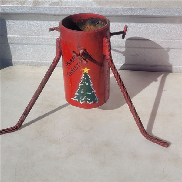 Homemade Welded Christmas Tree Holder
