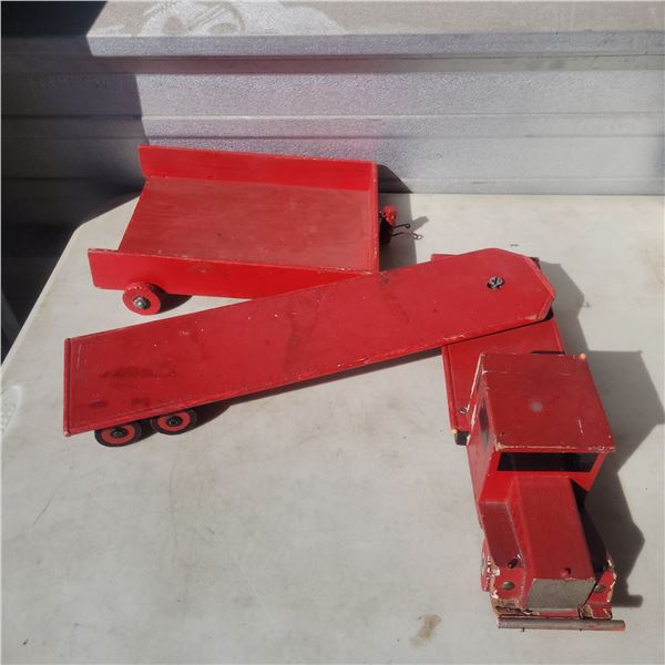 1960s Homemade Wooden Truck, Trailer
