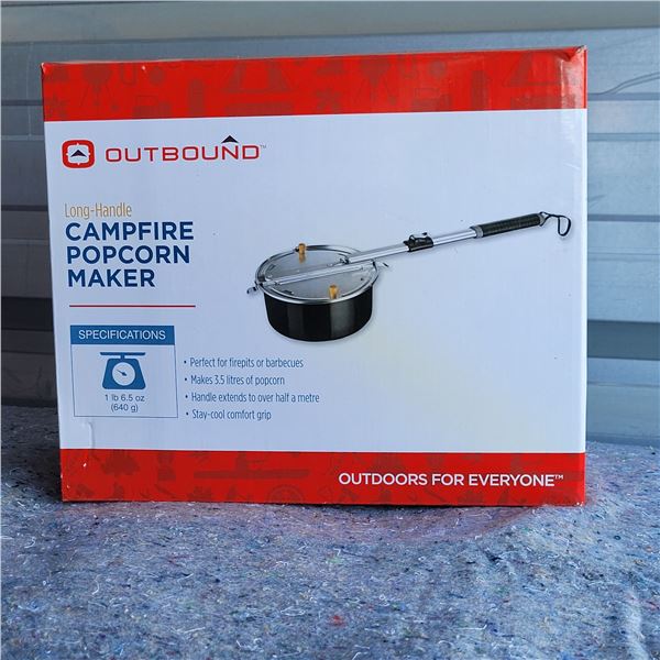 Brand New Outbound Long Handle Campfire Popcorn Maker
