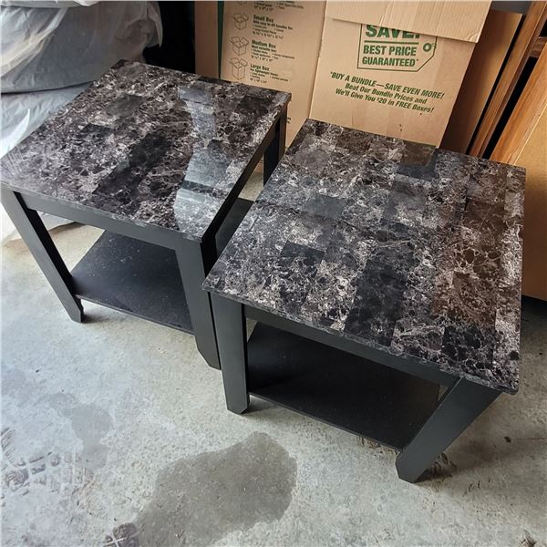 Set of 2 End Tables - Each one measures 22"x20D"x22H"