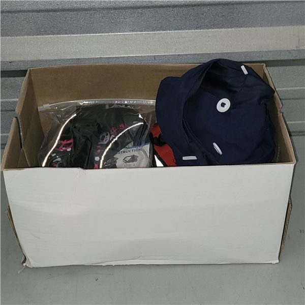 Bankers Box of Mostly New Dog Harnesses and Accessories