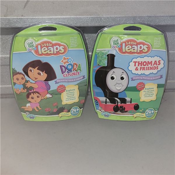 Lot of 2 New Leap Frog Little Leap 24M+ Dora & Thomas & Friends