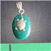 Image 1 : Malachite Turtle Pendant
