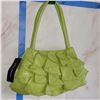 Image 2 : NWT Sondra Roberst Green Ruffled Handbag