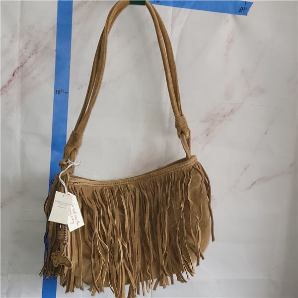 NWT American Eagle Suede Fringe Purse