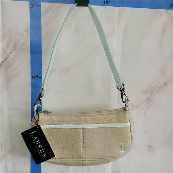 NWT Lauren Ralph Lauren Canvas Day Purse 874 ZTP