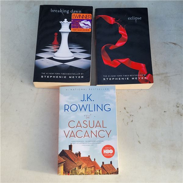 3 Books: Breaking Dawn, Eclipse, Casual Vacancy