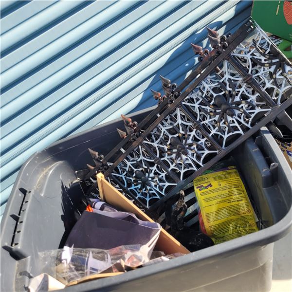 Large Grey Tote with Hallowe'en Accessories