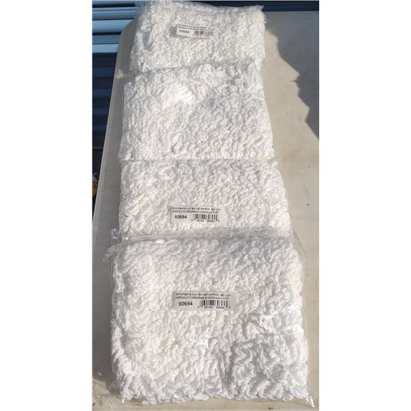 Lot of 4 Microfiber Flat Mop heads (matches attachment above)