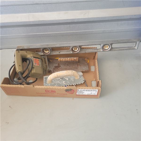 Handyman Lot - Level, Drywall Tools, Old Jigsaw, Etc