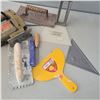 Image 7 : Handyman Lot - Level, Drywall Tools, Old Jigsaw, Etc