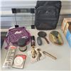 Image 1 : Mixed Estate lot - Backpack, Scale, Lunch Bag, Brass Bells +